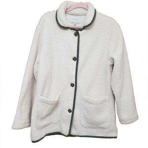 *NEW* LUCKY BRAND CREAM SHERPA BUTTON UP JACKET SIZE S